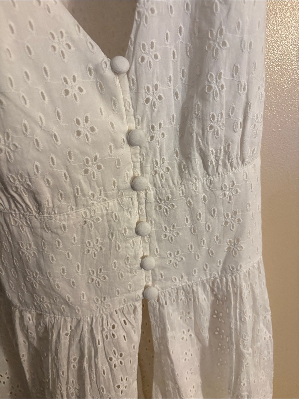 White Eyelet Maxi Top - Picture 8 of 9